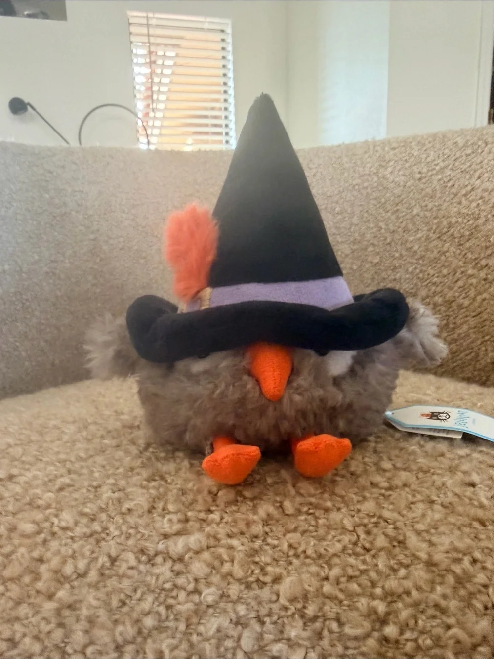 Jellycat Plush Witch Owl Pet Toy - Brown & Black